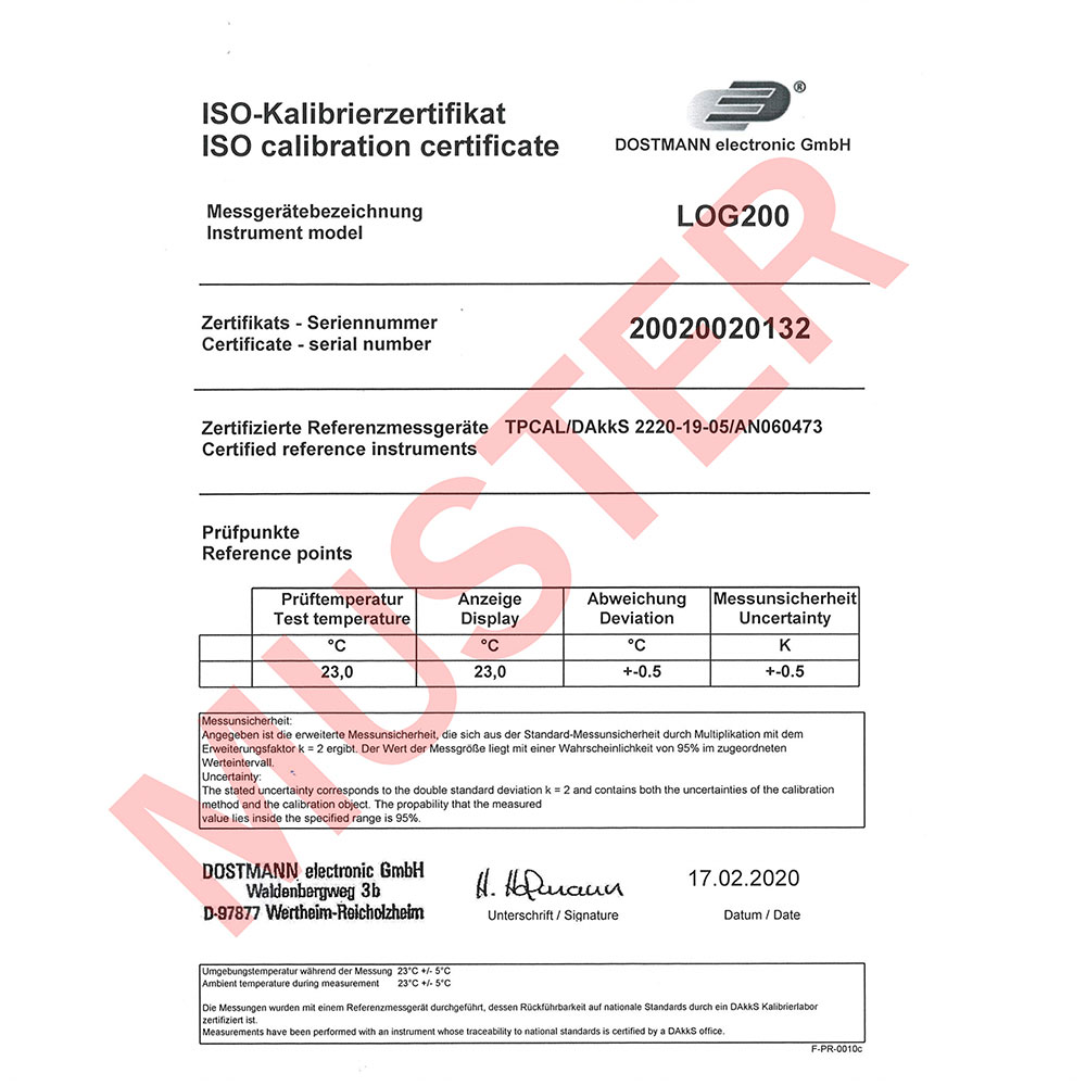 ترمومتر دیتالاگر برند TFA-DOSTMANN مدل LOG200 کد 31.1057.02