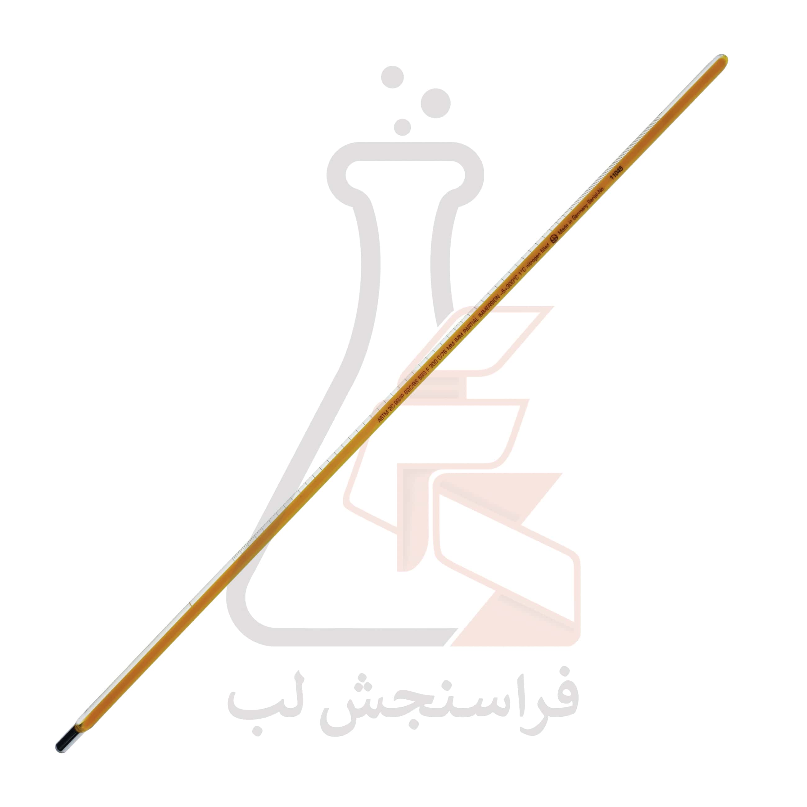 ترمومتر شیشه ای  ASTM جیوه ای Ludwig Schneider کد 2C