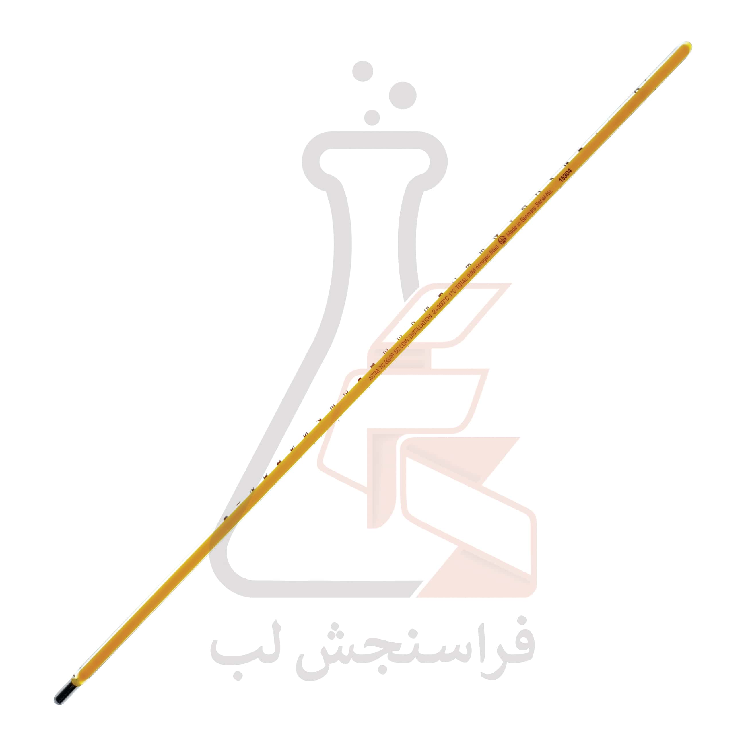 ترمومتر شیشه ای  ASTM جیوه ای Ludwig Schneider کد 7C