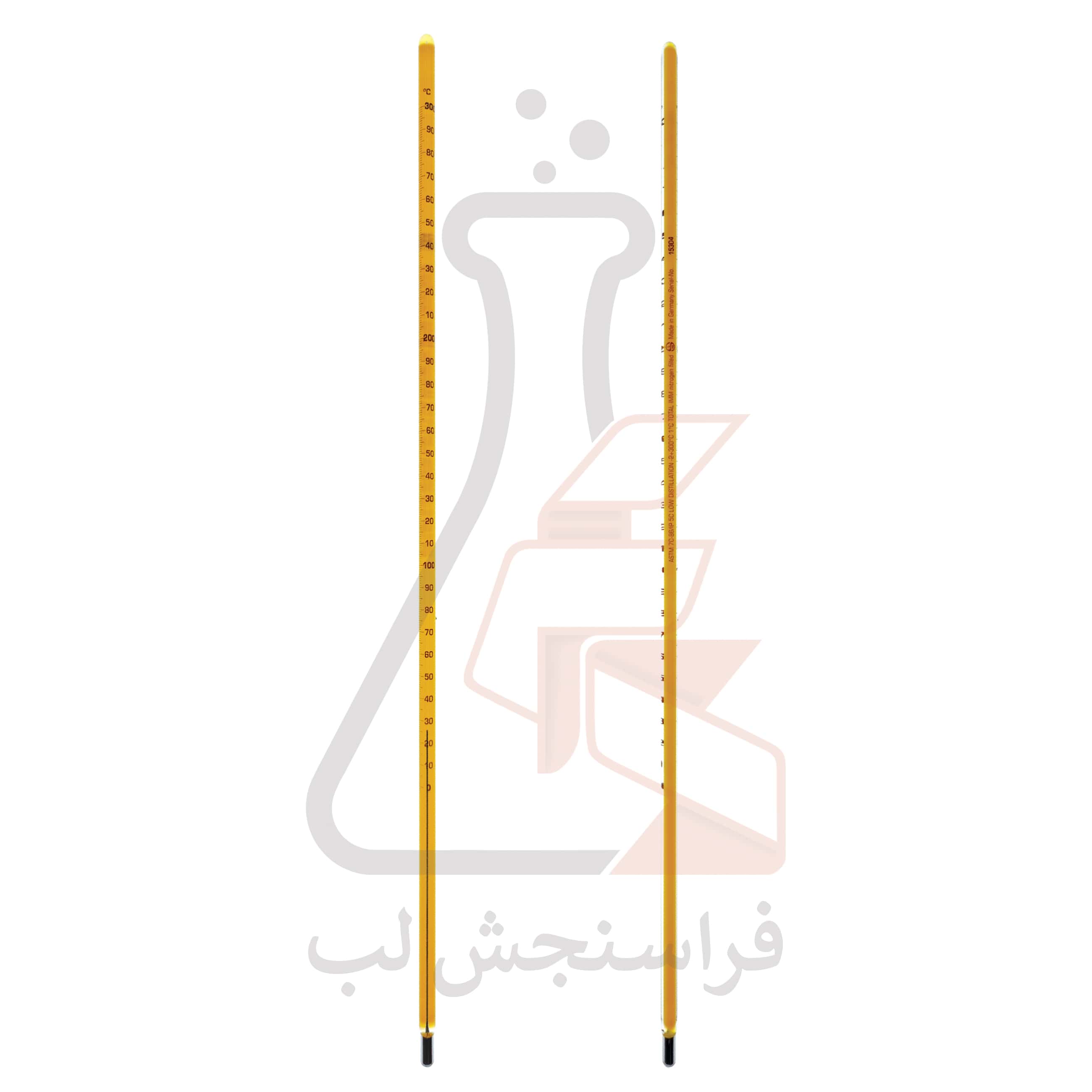 ترمومتر شیشه ای  ASTM جیوه ای Ludwig Schneider کد 7C