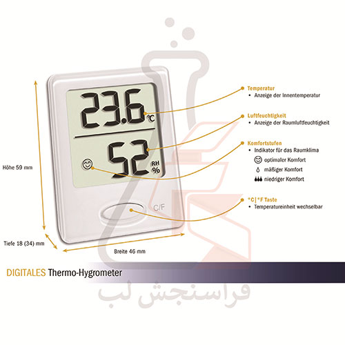 ترموهیدرومتر دیجیتال سفید برند TFA کد 30.5041.02