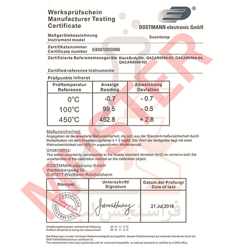 ترمومتر مادون قرمز (SCAN TEMP 490) برند TFA کد 31.1123